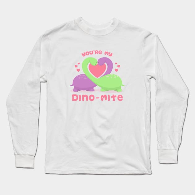 You're my Dino-mite Long Sleeve T-Shirt by Studio Mootant